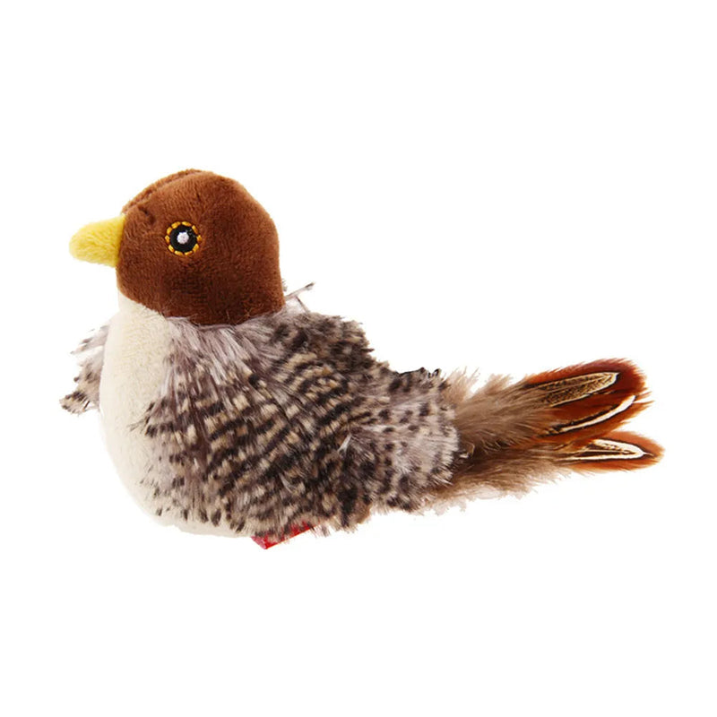 interactive chirping bird cat toy